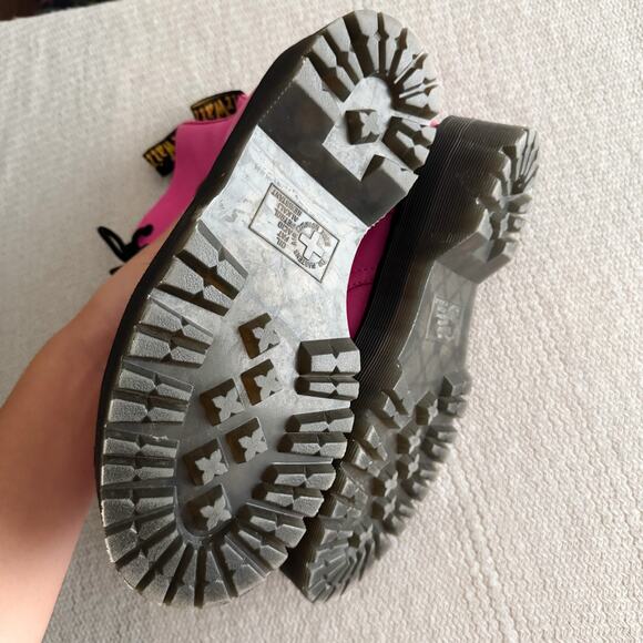 Dr. Martens Pink Jadon III Platform Pisa Leather Boots Size 9 Doc Martens Punk - Picture 9 of 11